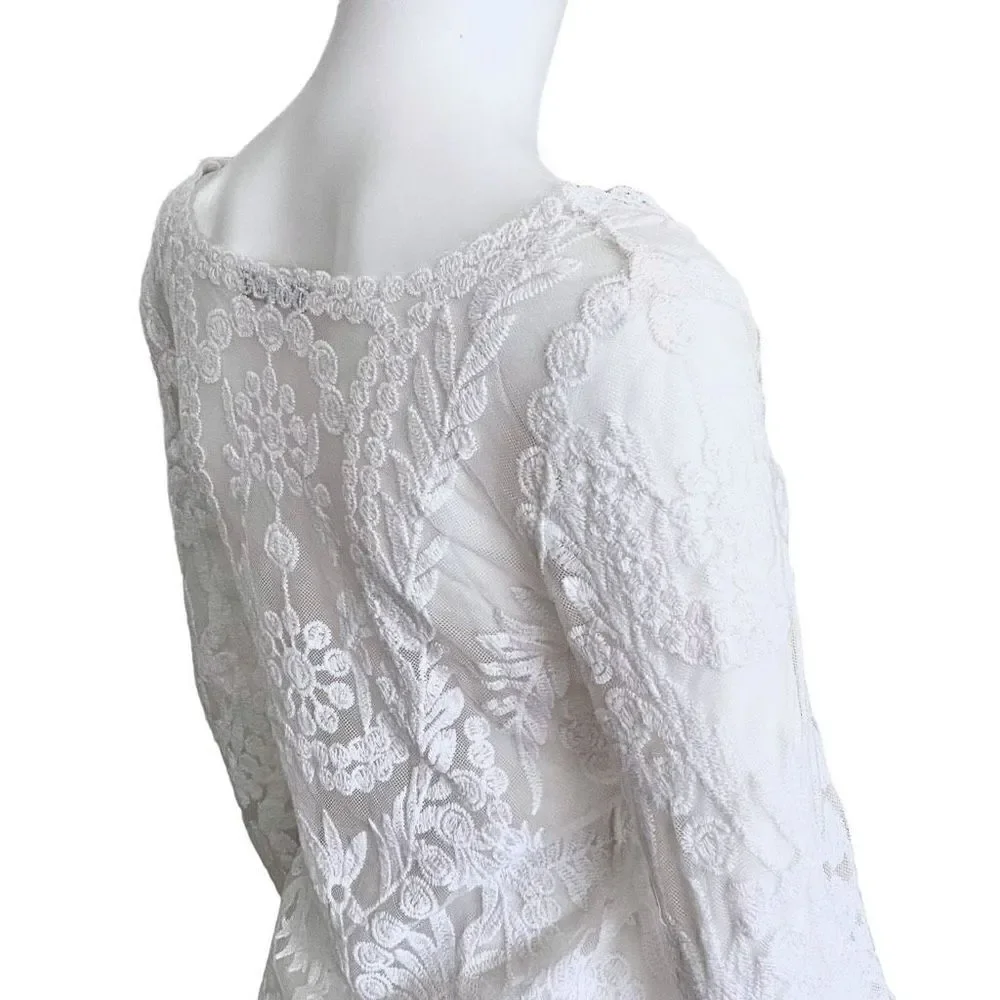 y2k fairy lace blouse